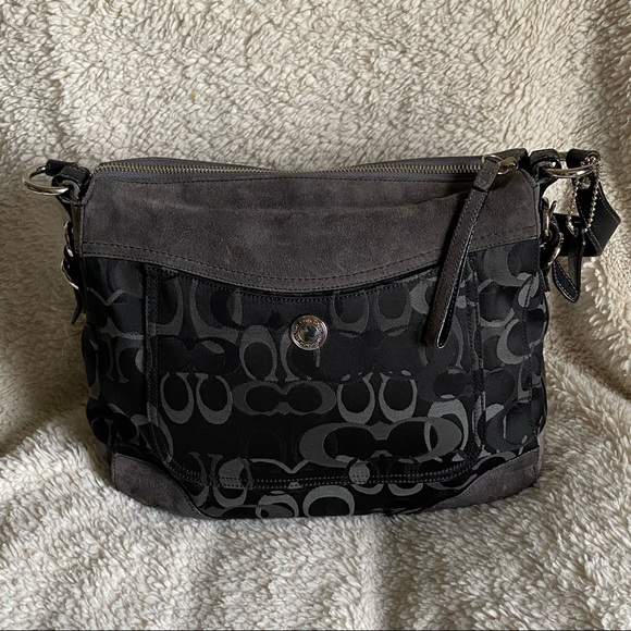 Coach Optic Signature “C” Black and Gray Shoulder Bag - Picture 10 of 10